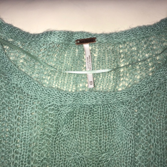 NWT Free People mint pullover sweater sz XS - Picture 4 of 8